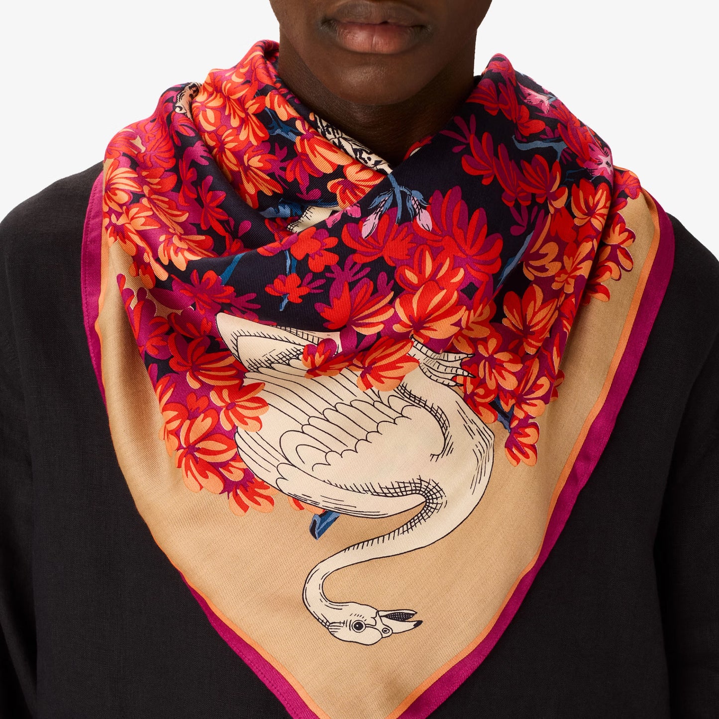 Carré 130 - Bestiaire - Fuchsia