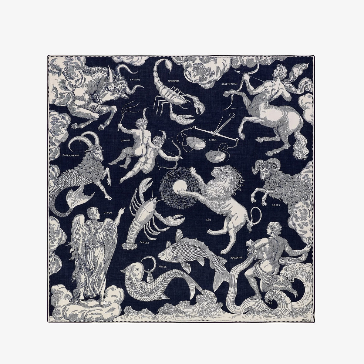 Carré 130 - Astrologie - Bleu foncé
