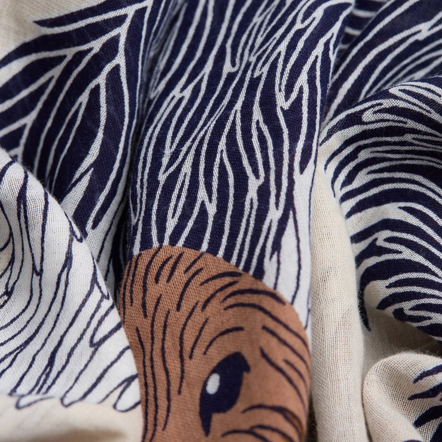 Écharpe 100 Coton - Toutou - Blanc