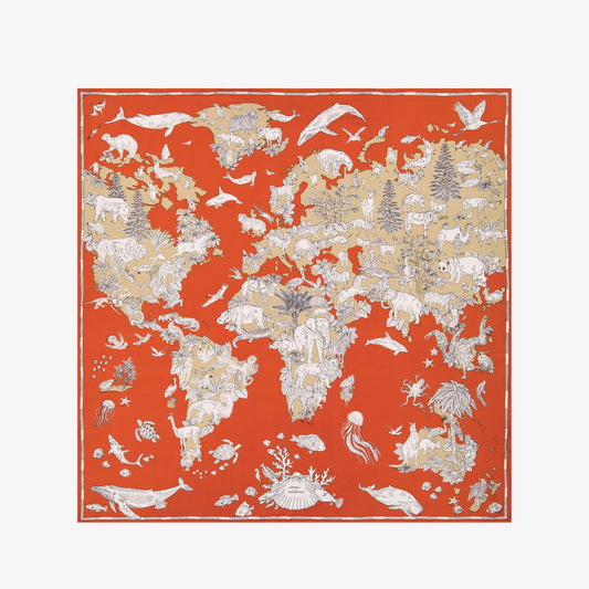Carré 130 - Atlas - Orange