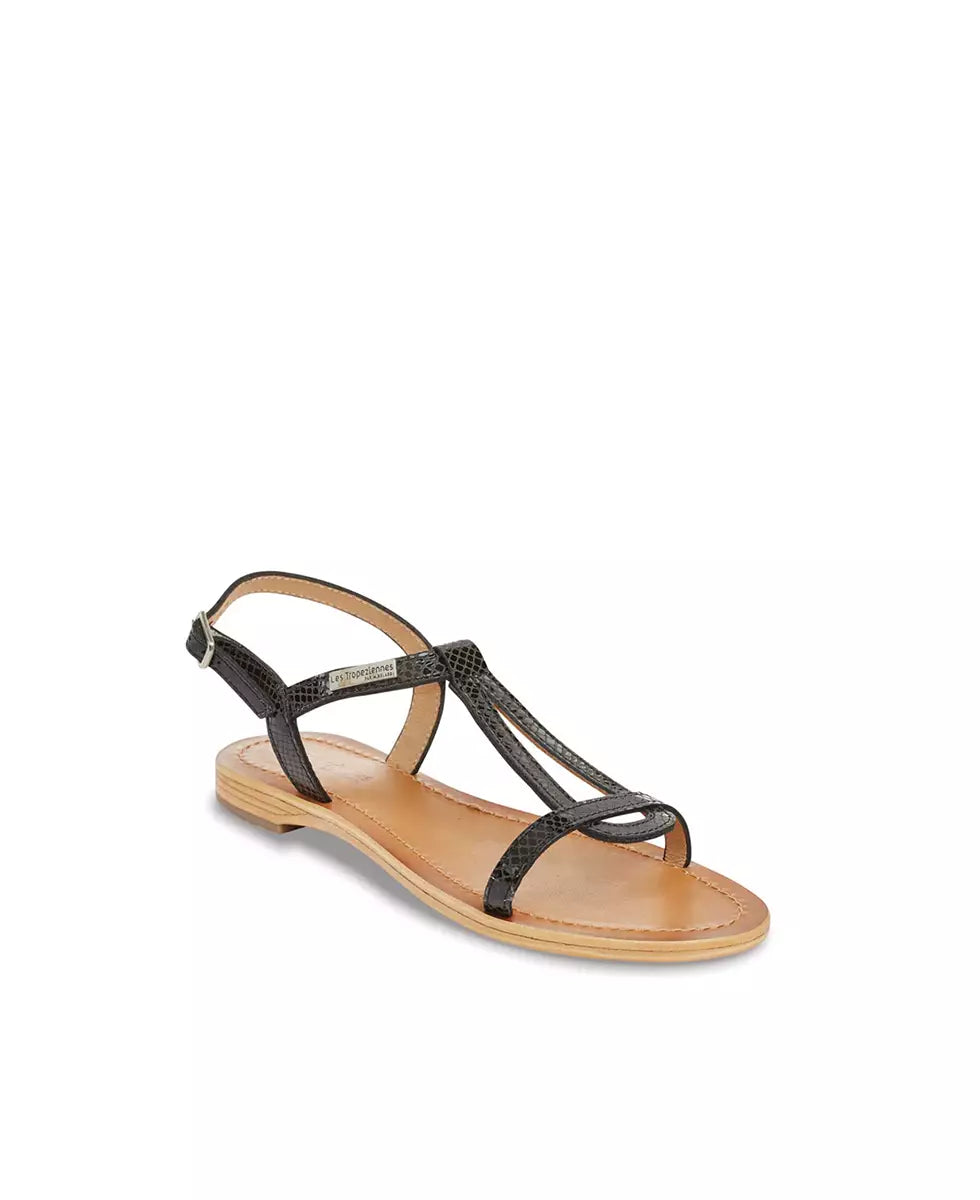 Sandales HAMAT Noir Serpent