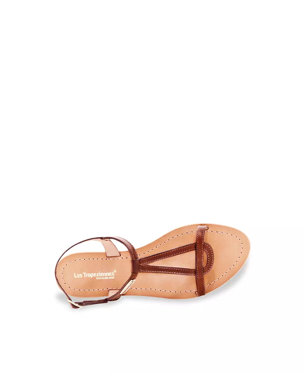 Sandales HAMESS Tan Brossé