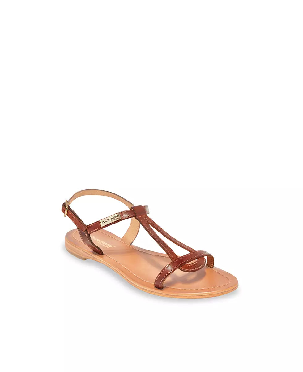 Sandales HAMESS Tan Brossé