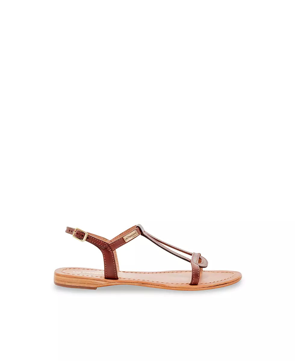 Sandales HAMESS Tan Brossé