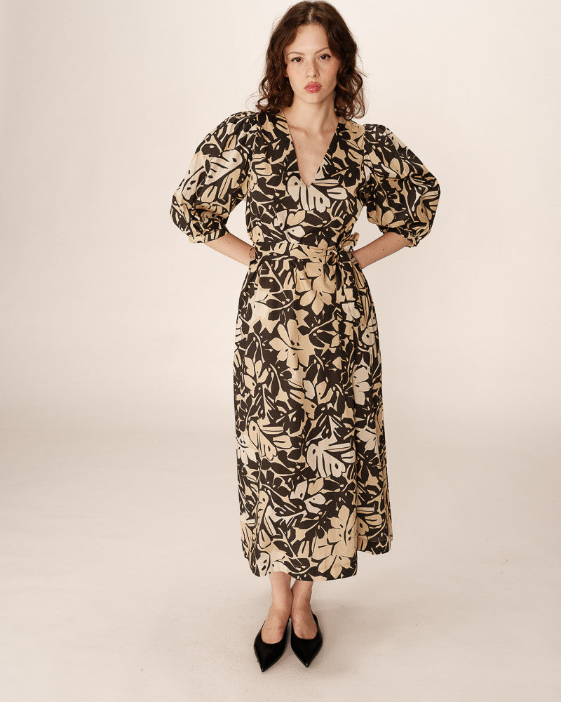 ROBE LONGUE BEIGE PIERINO