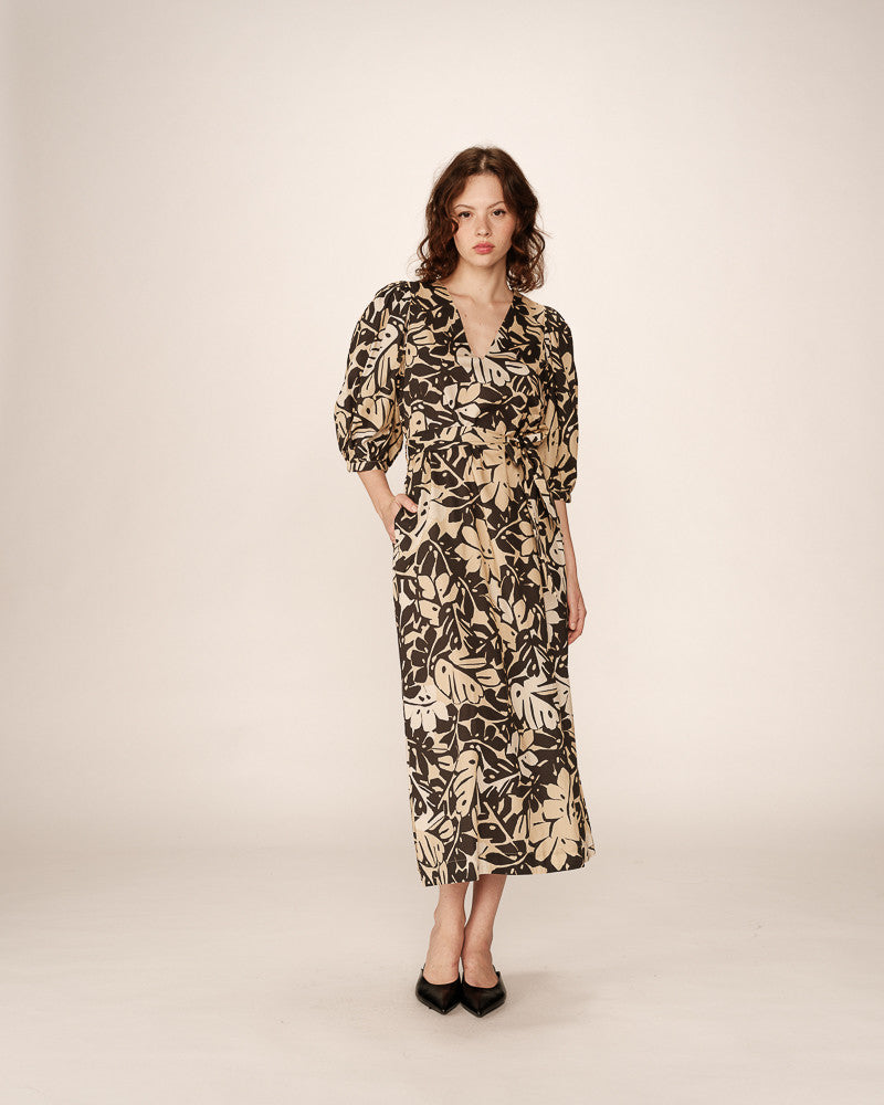ROBE LONGUE BEIGE PIERINO