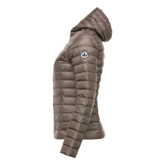 Doudoune Capuche CLOE Basic Taupe